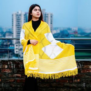 কুশিকাটা দুই কালর শাল-K001