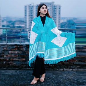 কুশিকাটা দুই কালর শাল-K003