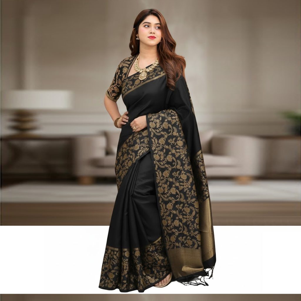 ✨ কাতান সফ্ট সিল্ক বেনারসি শাড়ি=7021