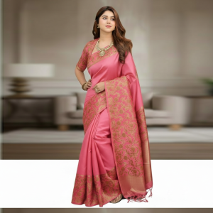 ✨ কাতান সফ্ট সিল্ক বেনারসি শাড়ি=7024