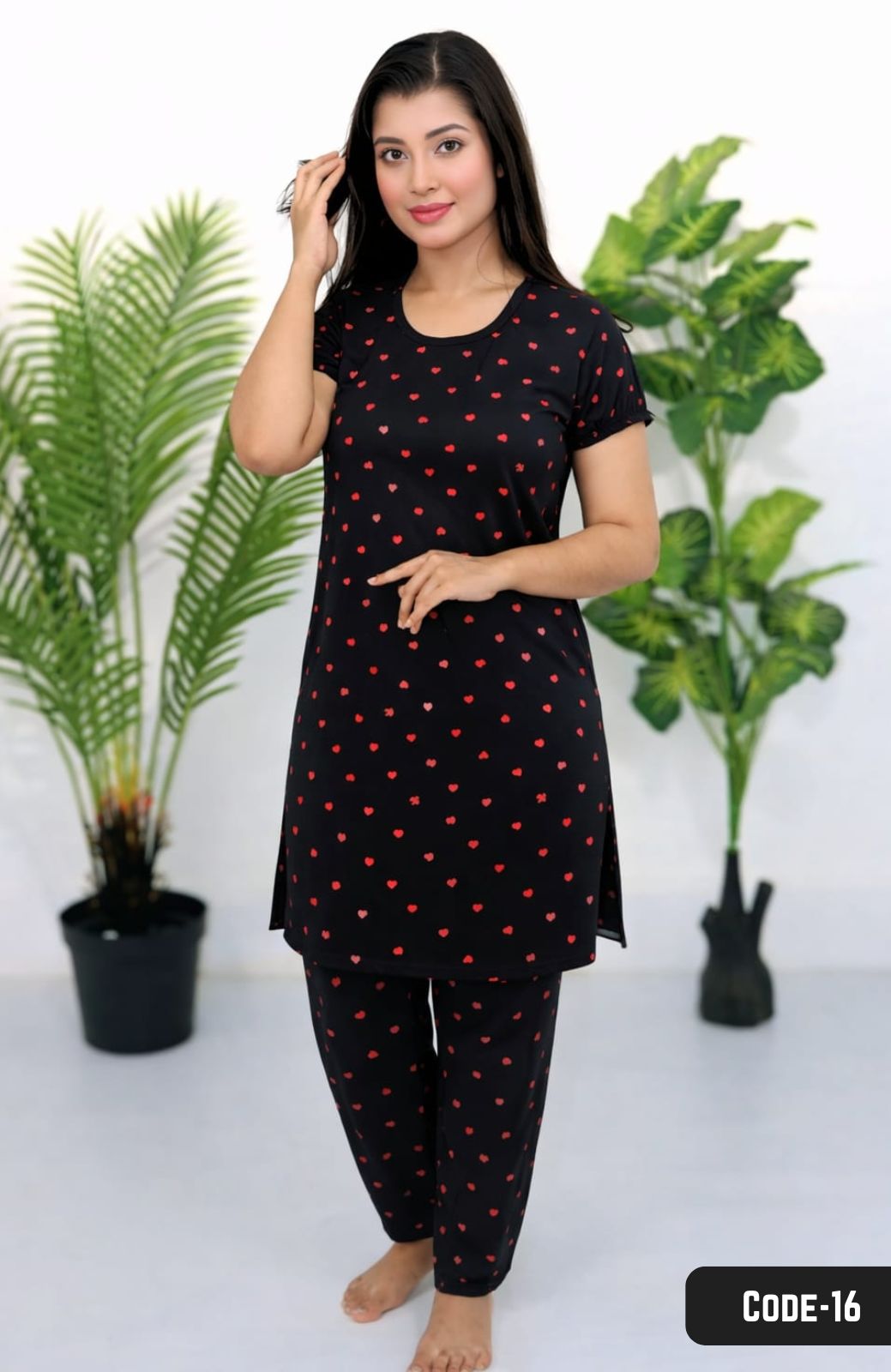 টি-শার্ট ও প্লাজু সেট = T-16