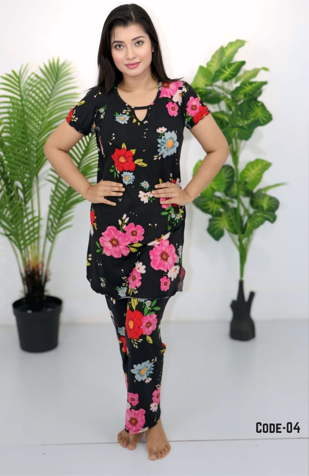 টি-শার্ট ও প্লাজু সেট = T-04