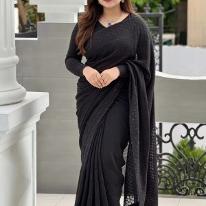 **প্রিমিয়াম মানের বারিশ জর্জেট পার্টি শাড়ি SS-005