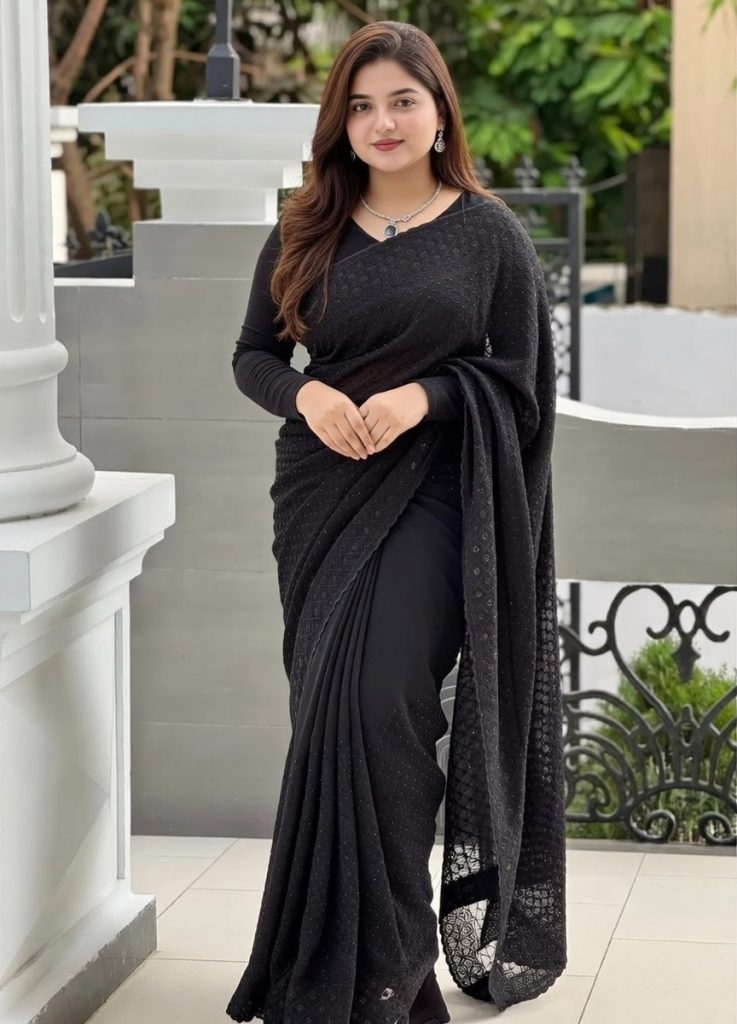 **প্রিমিয়াম মানের বারিশ জর্জেট পার্টি শাড়ি SS-005