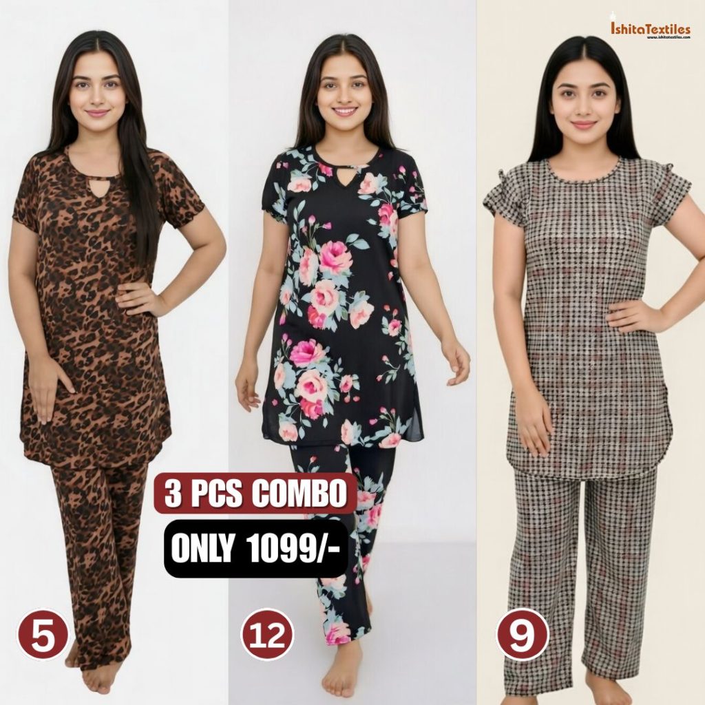 ৩ পিসের কম্বো টি-শার্ট -5,9,12
