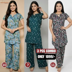 ৩ পিসের কম্বো টি-শার্ট -7,10,11