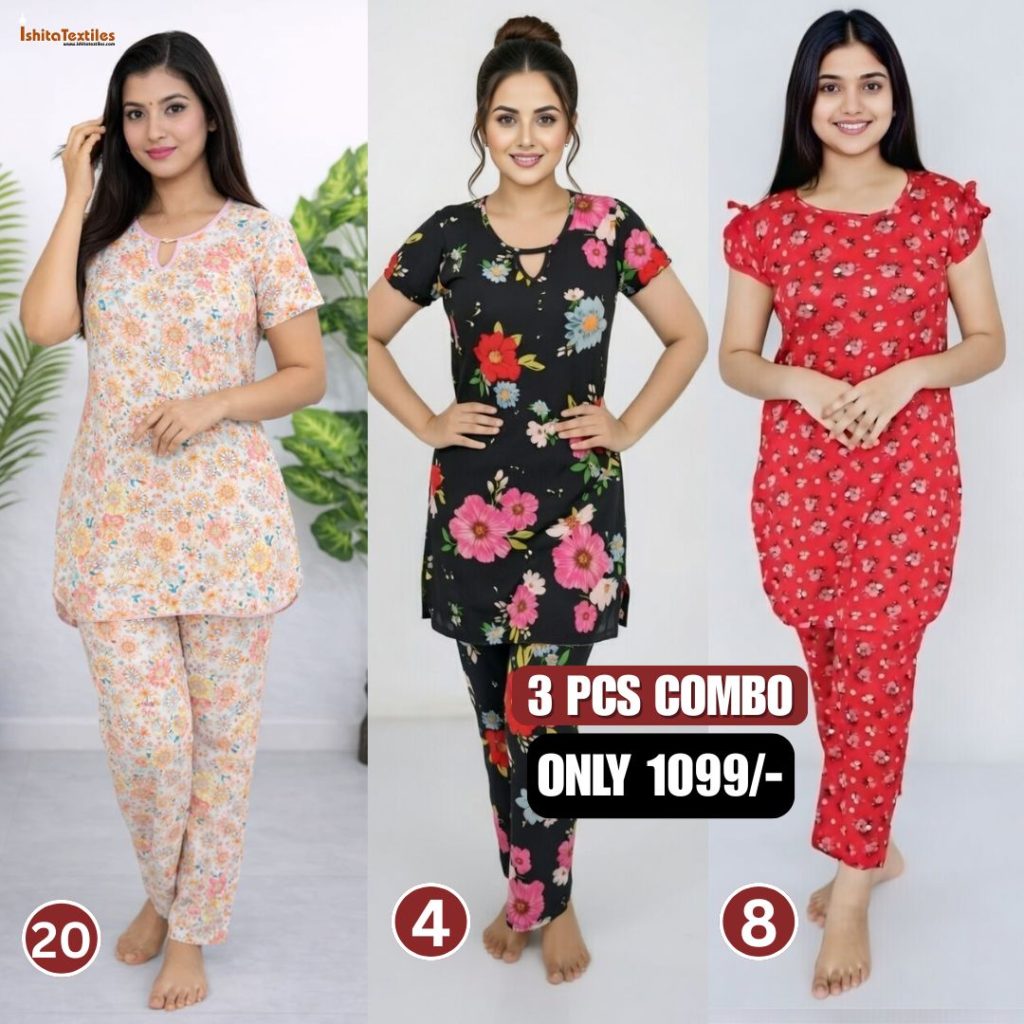 ৩ পিসের কম্বো টি-শার্ট - 20,4,8