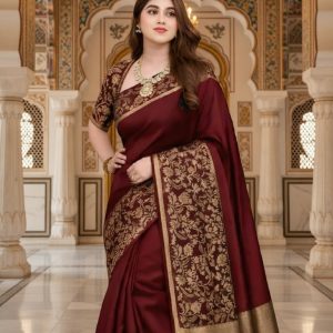 সফ্ট সিল্ক বেনারসি শাড়ি-22