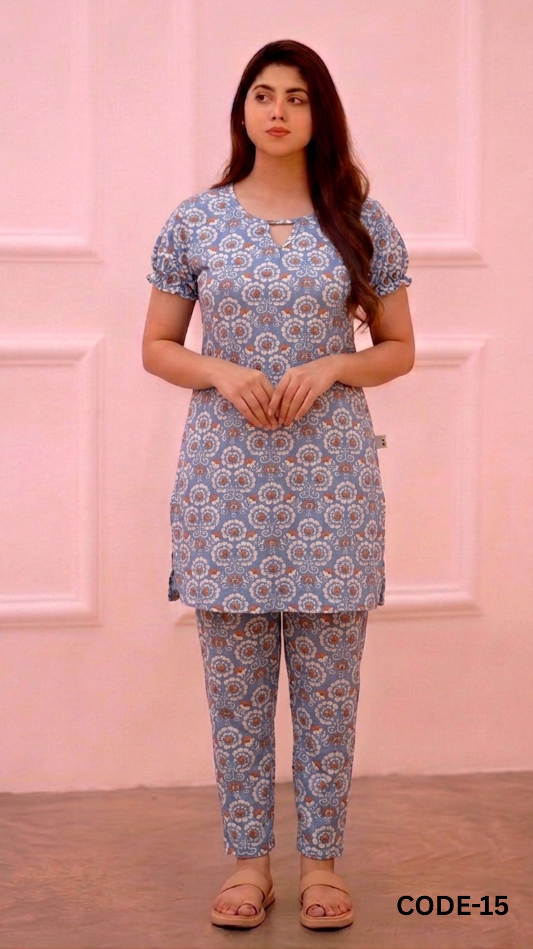 টি-শার্ট ও প্লাজু সেট =A15