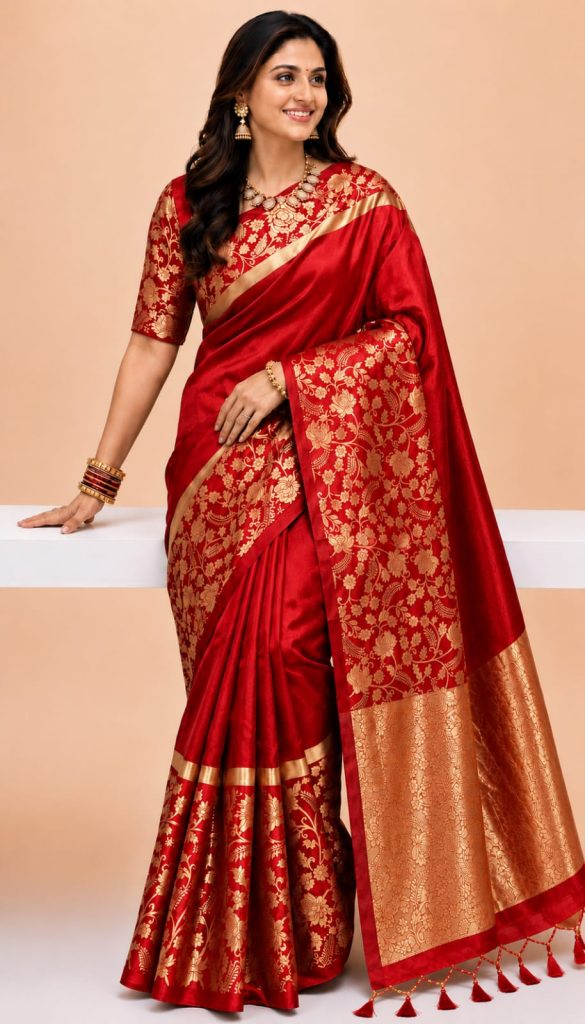 সফ্ট সিল্ক বেনারসি শাড়ি 23
