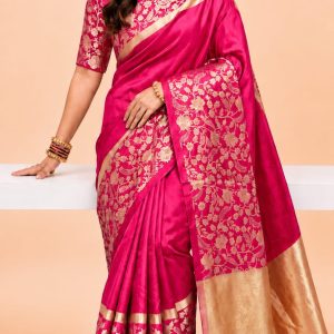 সফ্ট সিল্ক বেনারসি শাড়ি 24