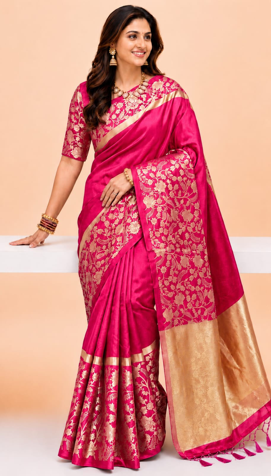 সফ্ট সিল্ক বেনারসি শাড়ি 24