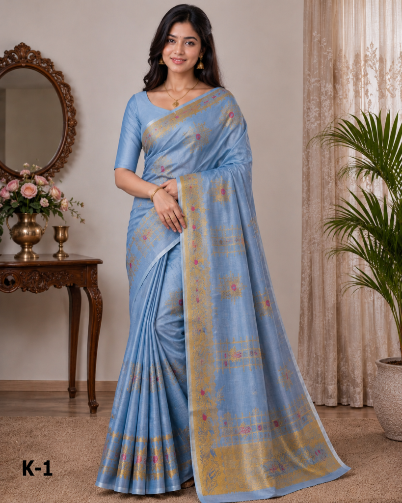 জরি কাতান শাড়ি K-01