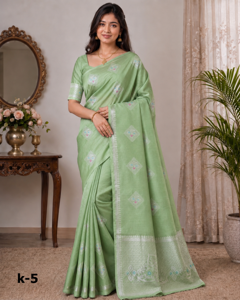 জরি কাতান শাড়ি K-05